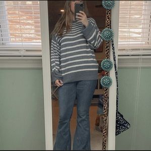 Blue And White Stripes Sweater